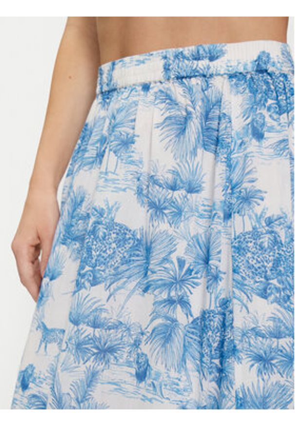 Iconique Spódnica maxi Lily IC24-053 Niebieski Regular Fit. Kolor: niebieski. Materiał: bawełna