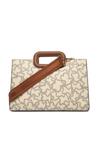 Tous - TOUS Torebka Kaos Icon 2001946301 Beżowy. Kolor: beżowy. Materiał: skórzane #5