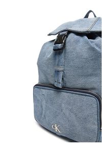Calvin Klein Plecak Denim Luna Mini Flap Backpack LV04F3216G Błękitny. Kolor: niebieski. Materiał: materiał #3