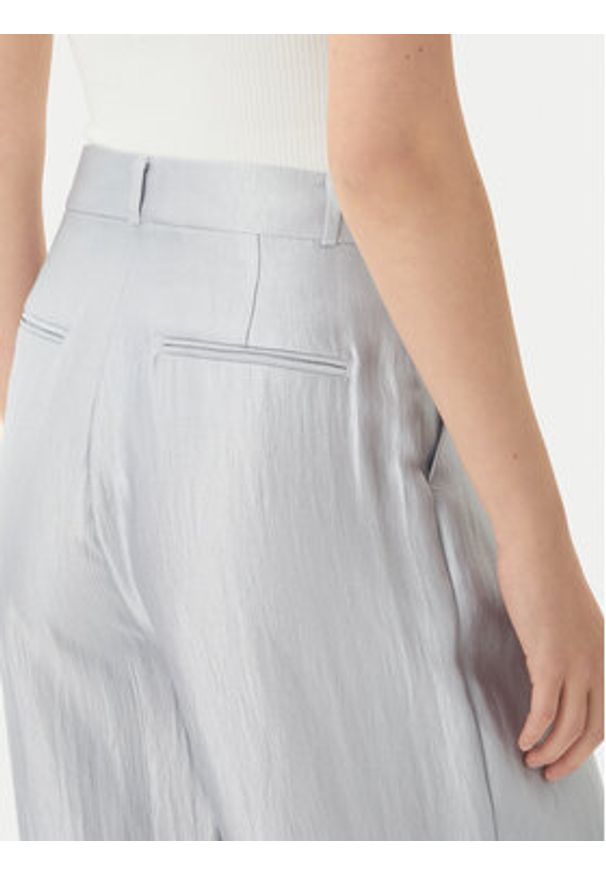 Eleh Spodnie materiałowe SS260403 Błękitny Relaxed Fit. Kolor: niebieski. Materiał: wiskoza