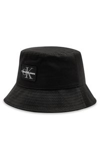Calvin Klein Jeans Kapelusz Mono Logo Patch Bucket Hat K50K512181 Czarny. Kolor: czarny. Materiał: materiał #1