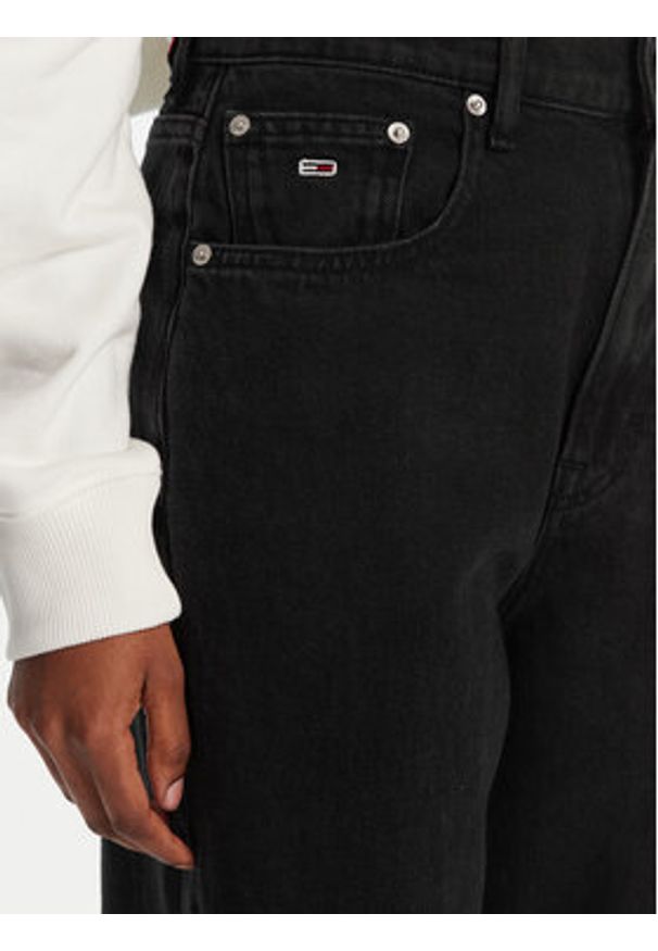 Tommy Jeans Jeansy DW0DW21389 Czarny Mom Fit. Kolor: czarny