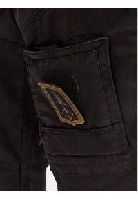 Aeronautica Militare Spodnie materiałowe 232PA1557CT3170 Czarny Regular Fit. Kolor: czarny. Materiał: materiał, bawełna #4