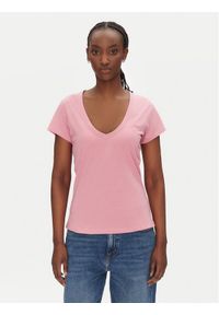 BOSS T-Shirt C_Eslane_4 50540432 Różowy Slim Fit. Kolor: różowy. Materiał: bawełna