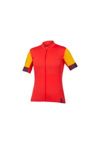 ENDURA - Damski jersey Endura FS260. Kolor: czerwony. Materiał: jersey. Sport: kolarstwo