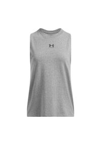 Tank top treningowy damski Under Armour Rival Muscle Tank. Kolor: szary