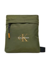 Calvin Klein Saszetka Bold Flatpack LV04D3178G Zielony. Kolor: zielony. Materiał: materiał #2