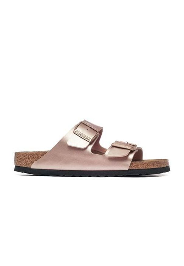 Klapki damskie Birkenstock Arizona Bf Copper. Kolor: wielokolorowy. Materiał: zamsz