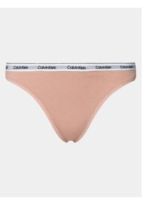 Calvin Klein Underwear Stringi 000QD5043E Różowy. Kolor: różowy. Materiał: bawełna