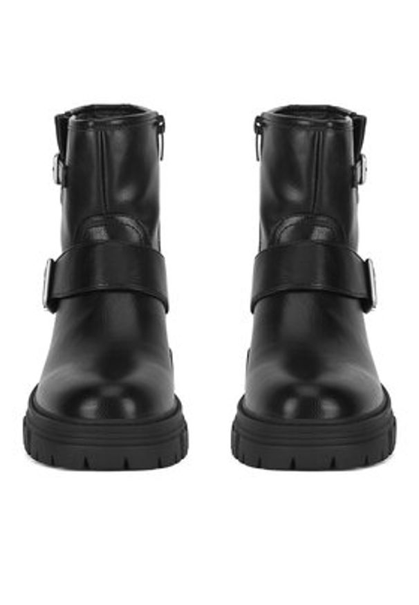 MEXX Botki MI001712843W Czarny. Kolor: czarny. Materiał: skóra