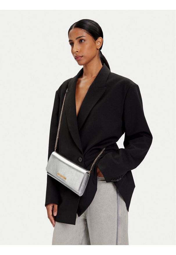 Love Moschino - LOVE MOSCHINO Torebka JC4099PP0NKW0902 Srebrny. Kolor: srebrny. Materiał: skórzane