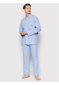 Polo Ralph Lauren Piżama 714514095001 Błękitny Regular Fit. Kolor: niebieski. Materiał: bawełna
