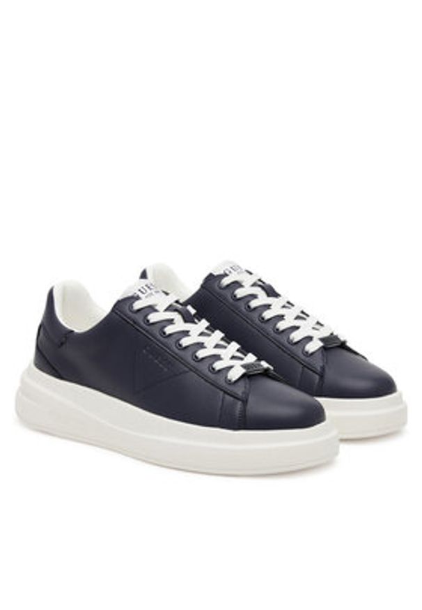 Guess Sneakersy FMJLBA LEA12 Granatowy. Kolor: niebieski. Materiał: skóra