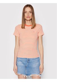 Levi's® T-Shirt Ribbed Baby 37697-0039 Pomarańczowy Slim Fit. Kolor: pomarańczowy. Materiał: bawełna #1