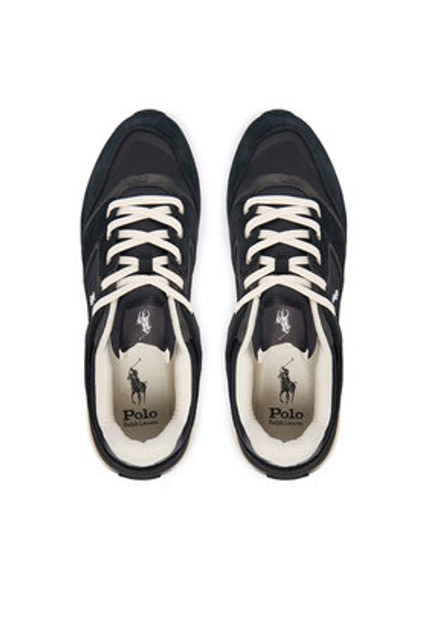 Polo Ralph Lauren Sneakersy Train 89 V2 809973975004 Czarny. Kolor: czarny. Materiał: zamsz, skóra