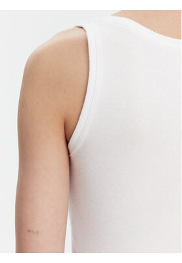 GAP - Gap Top 540670-02 Biały Slim Fit. Kolor: biały. Materiał: bawełna