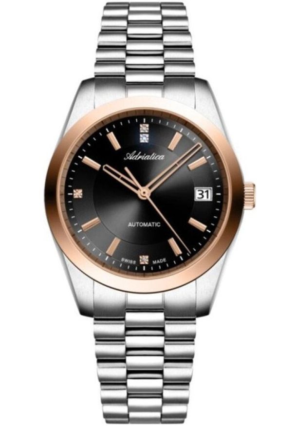 Zegarek damski Adriatica A3802.R116AD srebrny. Kolor: srebrny