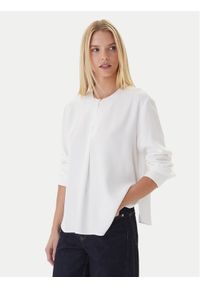 TOMMY HILFIGER - Tommy Hilfiger Bluzka WW0WW47339 Biały Relaxed Fit. Kolor: biały. Materiał: wiskoza #1