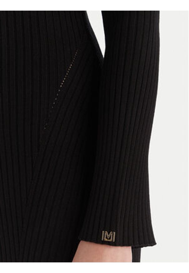 Marciano Guess Sukienka dzianinowa 5BGK55 5891Z Czarny Regular Fit. Kolor: czarny. Materiał: syntetyk