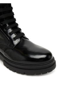 TOMMY HILFIGER - Tommy Hilfiger Trapery Lace-Up Bootie T4A5-34028-1453 D Czarny. Kolor: czarny. Materiał: skóra #6