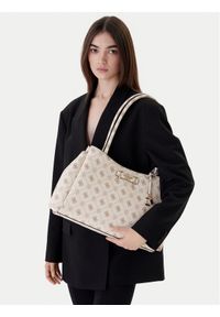 Guess Torebka Carrie Logo HWGP98 98220 Écru. Kolor: kremowy. Materiał: skórzane #1