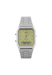 Casio Zegarek Vintage AQ-230A-9AMQYES Srebrny. Kolor: srebrny. Styl: vintage