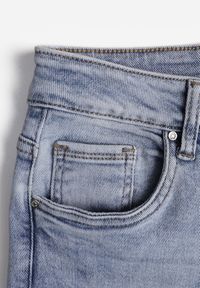 Renee - Niebieskie Casualowe Jeansy z Bawełny Menisea. Okazja: na co dzień. Kolor: niebieski. Styl: casual #6