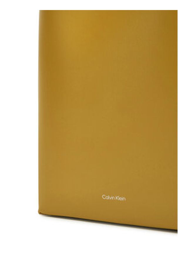 Calvin Klein Torebka Line Ns Crossbody Lth Bag LV04F3005G Zielony. Kolor: zielony. Materiał: skórzane