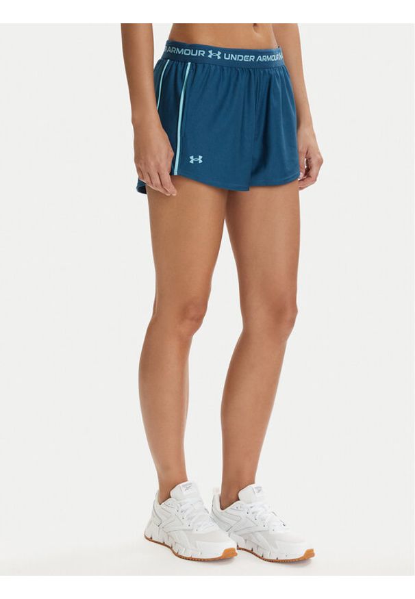 Under Armour Szorty sportowe Tech™ Play Up 1389882 Granatowy Regular Fit. Kolor: niebieski. Materiał: syntetyk