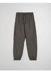 Sinsay - Jeansy jogger cargo - szary. Kolor: szary #1