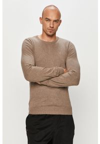 Tom Tailor Denim - Sweter. Okazja: na co dzień. Kolor: brązowy. Materiał: denim. Wzór: gładki. Styl: casual #2