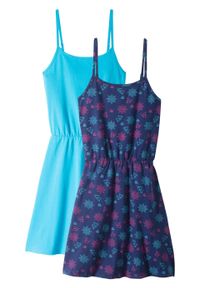 Sukienka letnia (2 szt. w opak.) bonprix kobaltowo-turkusowy. Kolor: niebieski. Sezon: lato #1