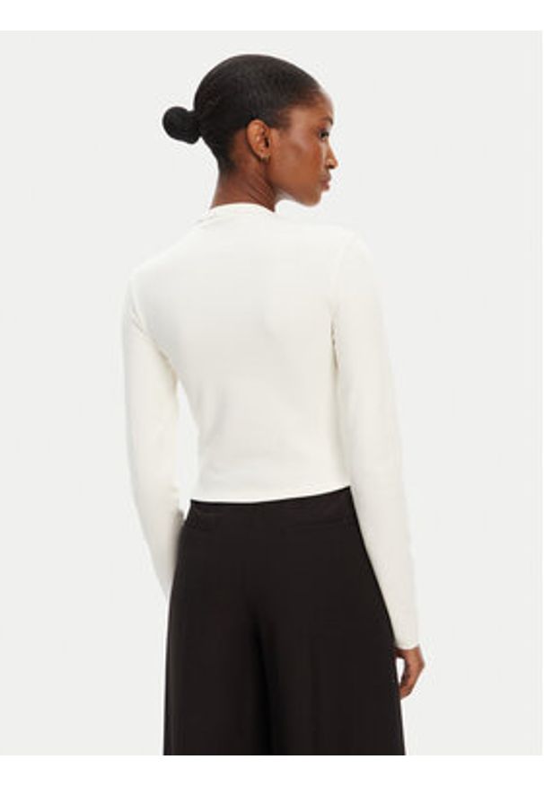 Hugo - HUGO Bluzka Dafilomena_3 50518378 Écru Slim Fit. Materiał: bawełna