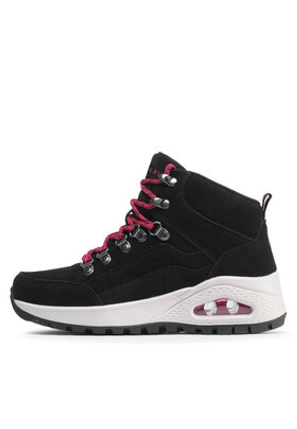 skechers - Skechers Trapery Uno Rugged One 155220/BLK Czarny. Kolor: czarny. Materiał: skóra