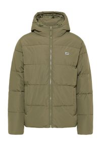 Lee - LEE PUFFER JACKET MĘSKA KURTKA ZIMOWA Z KAPTUREM CIEPŁA OLIVE GROVE L87NNYA61. Typ kołnierza: kaptur. Sezon: zima