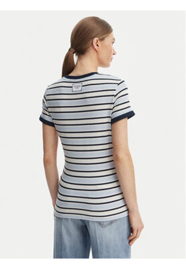 Guess T-Shirt W6GI18 K3040 Niebieski Classic Fit. Kolor: niebieski. Materiał: syntetyk