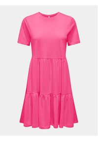only - ONLY Sukienka codzienna May 15286934 Różowy Regular Fit. Okazja: na co dzień. Kolor: różowy. Materiał: bawełna. Typ sukienki: proste. Styl: casual #7