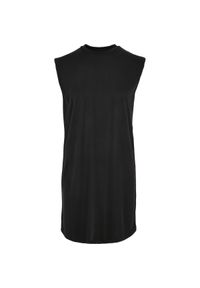 Sukienka damska Urban Classics modal ded shoulder-grandes tailles. Okazja: na co dzień. Kolor: czarny. Typ sukienki: sportowe, proste. Styl: casual, sportowy #1