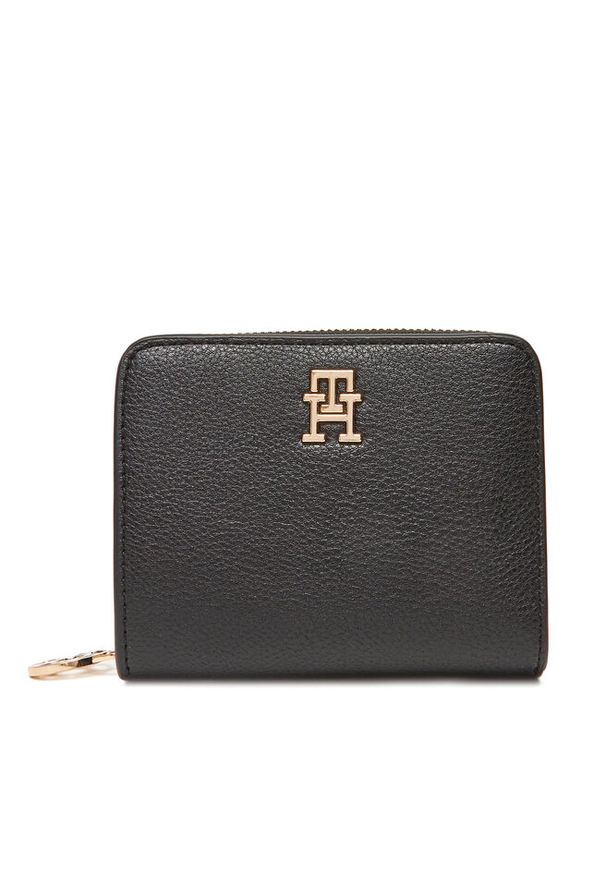 TOMMY HILFIGER - Mały Portfel Damski Tommy Hilfiger. Kolor: czarny