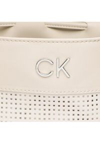 Calvin Klein Torebka Re-Lock Drawstring Bag Perf K60K610635 Écru. Materiał: skórzane