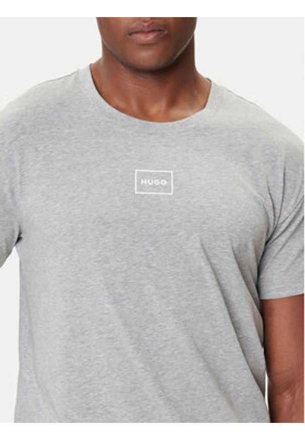 Hugo - HUGO T-Shirt Laze 50525236 Szary Relaxed Fit. Kolor: szary. Materiał: bawełna