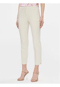 Marella Spodnie materiałowe Macario 2413131031200 Écru Regular Fit. Materiał: syntetyk, bawełna #1