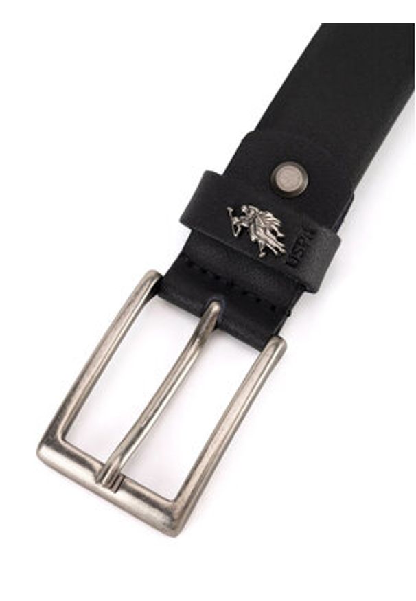 U.S. Polo Assn. Pasek AIUXT2375MHN Czarny. Kolor: czarny. Materiał: skóra