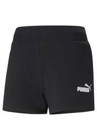 Puma - Damskie szorty dresowe Active PUMA Black. Kolor: czarny. Materiał: dresówka. Sezon: lato