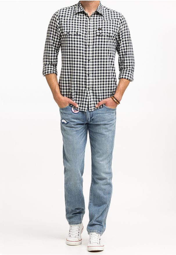 Wrangler - WRANGLER GREENSBORO MĘSKIE SPODNIE JEANSOWE JEANSY DŻINSY RACING INDIGO W15QBF22Y 112325874