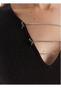 Patrizia Pepe Sweter 2K0331/K7S0-K103 Czarny Regular Fit. Kolor: czarny. Materiał: wiskoza