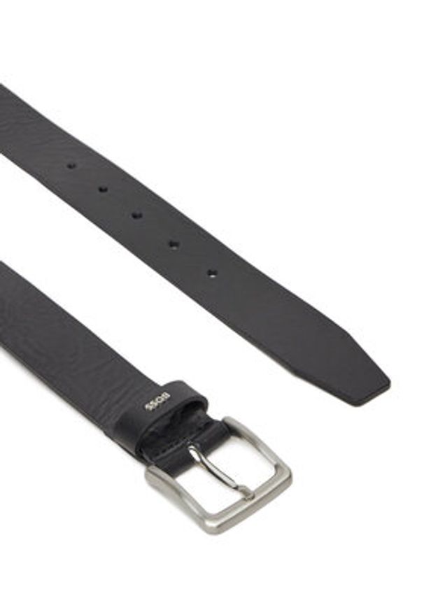 BOSS Pasek Męski 50548370 Czarny. Kolor: czarny. Materiał: skóra