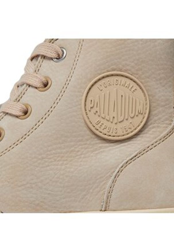 Palladium Trapery Pampa Hi Zip Wl 95982-271-M Beżowy. Kolor: beżowy. Materiał: skóra