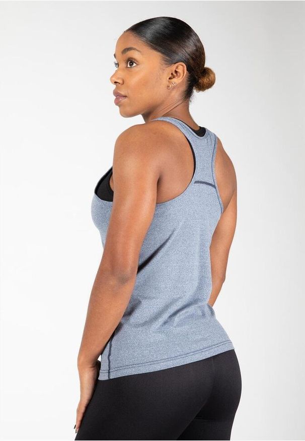 GORILLA WEAR - Tank top fitness damski Gorilla Wear Aspen Tank Top. Kolor: niebieski. Sport: fitness