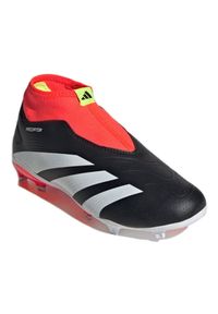 Adidas - Buty adidas Predator League Ll Fg Jr IG7754 czarne. Okazja: na imprezę. Kolor: czarny. Materiał: materiał. Szerokość cholewki: normalna. Sport: piłka nożna #2